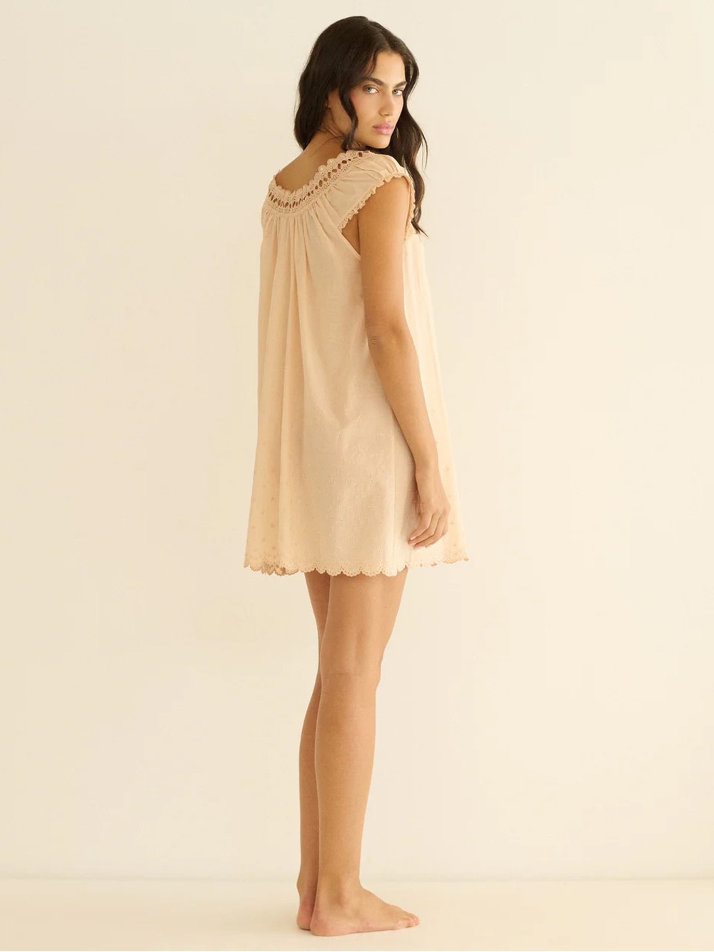 Doen LELIA NIGHTGOWN IN PEACH SORBET